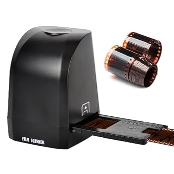 【中古】フィルムスキャナー転送機、スライドネガティブスキャナー、35mm/135mmフィルムスライドを8MP JPEG写真に変換、画像プレビュー/再生/編集機能を