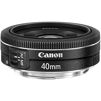 【中古】Canon EF 40mm f/2.8 STMレンズ - 固定(認定再生品)。