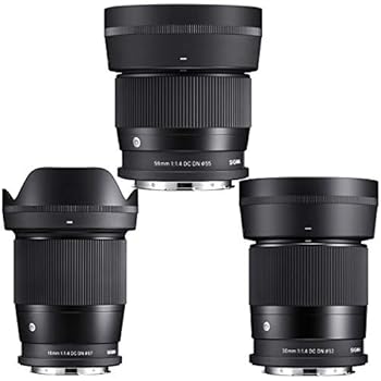 【中古】Sigma f/1.4 DC DN Contemporary 3レンズバンドル Leica L 16mm 30mm 56mmレンズ用