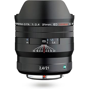 【中古】Pentax FA 21mmF2.4ED 限定 DC WR ブラック 超広角単焦点レンズ [フルフレームデジタル一眼レフカメラに使用] 限定レンズ 機械加工アルミニウム
