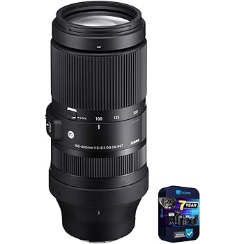 【中古】Sigma (シグマ) 750965 100-400mm F5-6.3 DG DN OS コンテンポラリー フルフレームレンズ Sony Eマウント用 7年間のCPS強化保護パック付き