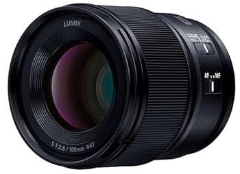 【中古】パナソニック(Panasonic) 中望遠単興味の中心水晶体 フルサイズミラーレス一眼 マクロ命令映画化からすがた絵映画化 ルミックス LUMIX S 100粍 F2.8 ブラッ