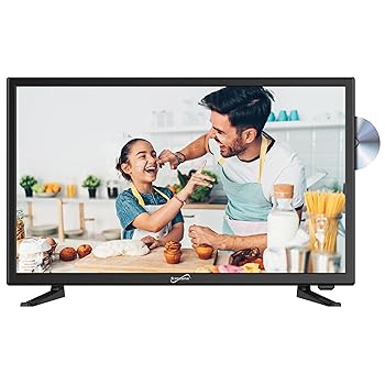 【中古】SuperSonic 1080p LED Widescreen HDTV with HDMI Input, AC/DC Compatible for RVs and Built-in DVD Player, 24-Inch by Supersonic