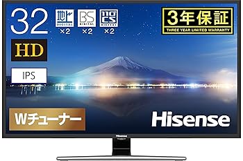 【中古】ハイセンス 32V型 ハイビジョン液晶テレビ - IPSパネル/外付けHDD録画対応(裏番組録画)/メーカー3年保証 - 32E50｜AJIMURA-SHOP