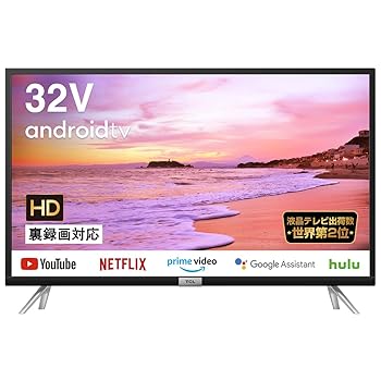 【中古】TCL 32V型 ハイビジョン 液晶TV 地デジ/BS/CS android TV搭載 32S518K