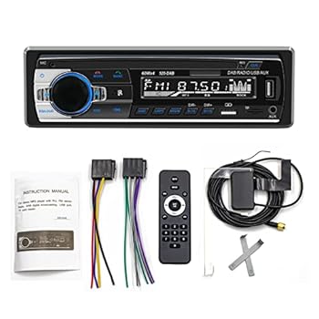 【中古】カーラジオDVDCDプレーヤー カーステレオ DAB+AM/FM TF DAB-520MP3プレーヤーラジオオーディオ USB SD AUX INBluetooth互換マルチメディアAutora