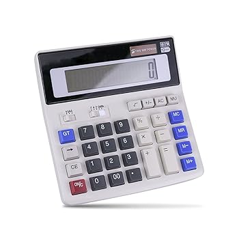 【中古】lhiabnnビジネスミニデスクトップOffice 12桁大型LCD表示電子計算機科学的のソーラーとフィットセルバッテリーPowered for学生ビジネス財務 ホワ｜AJIMURA-SHOP