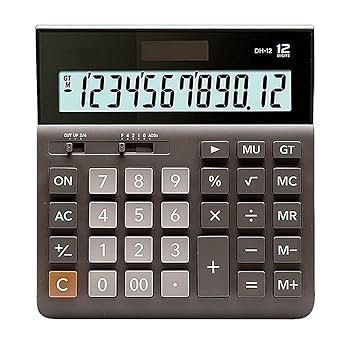 【中古】電卓デスクトップ電卓ファイナンシャル電卓ソーラー電卓ベーシックオフィス電卓デスクトップ電卓12桁のソーラーとバッテリーのデュアルパワー電｜AJIMURA-SHOP