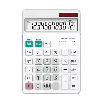 【中古】オフィス電卓、ソーラー電卓、財務計算機、大型液晶画面と敏感なボタン、ソーラーバッテリーデュアル電源、オフィス、家庭、学校の標準|AJIMURA-SHOP