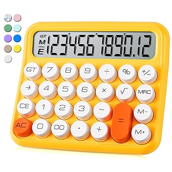 【中古】メカニカルキーボード 標準電卓 12桁 デスクトップ 大きなディスプレイとボタン 電卓 大きなLCDディスプレイ付き オフィス 学校 家庭 ビジネス|AJIMURA-SHOP