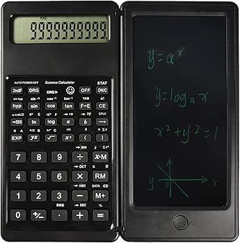 【中古】関数電卓、関数計算、ポータブルビジネスタイプ、サイレント、多機能クリエイティブ、手書きメモ黒|AJIMURA-SHOP