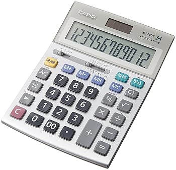 【中古】カシオ 本格実務電卓 日数&時間・税計算 デスクタイプ 12桁 DS-20DT-N|AJIMURA-SHOP