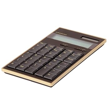 【中古】amadana 電子計算機 (ブラウン) LC-704-BR｜AJIMURA-SHOP