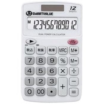 【中古】（まとめ買い）ジョインテックス ハンディ電卓 ホワイト K073J 【×10セット】