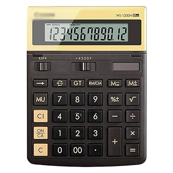 【中古】簡易計算機、多機能関数電卓、12桁の大キー大画面と高感度ボタン、標準機能｜AJIMURA-SHOP