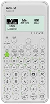 【中古】Casio FX-350CW 関数電卓 290以上の機能と4つのグレースケールHDナチュラルディスプレイ|AJIMURA-SHOP