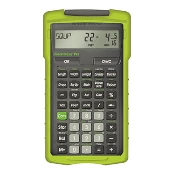 【中古】2 x計算されIndustries ConcreteCalc Pro 4225高度なヤード、フィート、インチ、コンクリート分数と計算機｜AJIMURA-SHOP