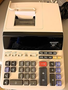 【中古】Sharp EL-1197PIII 高耐久色つや刷り上げる計算器 時辰儀と暦付き添い人