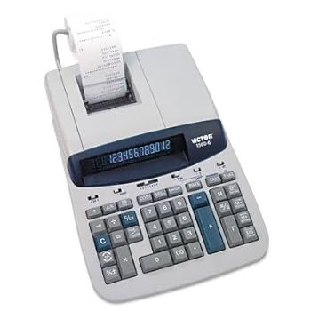 【中古】Victor-1560-6 2色リボン印刷電卓 12桁蛍光 ブラック/レッド｜AJIMURA-SHOP
