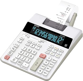 【中古】カシオ FR-2650RC デスクトップ電卓 12桁 LCD DIGITRON スクリーン グレー|AJIMURA-SHOP