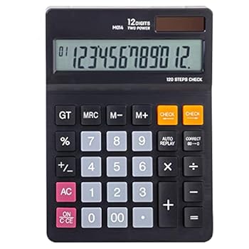 【中古】卓上計算器 照合のしるし＆寄せあつめる役立つこと 流行り物 執務室計算器 デュアル力強さ オートパワーオフ 事務設備 (色 : A, 大きさ