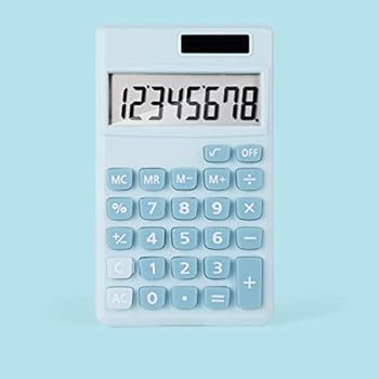 【中古】キャンディーカラーかわいい電卓ソーラー8ビットミニポータブル学生用コンピュータ大画面コイン電池太陽光発電 (色 : A, サイズ