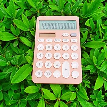 【中古】12桁卓上電卓大型ビッグボタン金融ビジネス会計ツールオレンジバッテリーとソーラーパワー (Color : A, Size : 100*157*30mm)