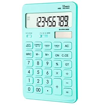 【中古】計算器 可塑性物質-12桁 120足取り 蓄電池とソーラーデュアルパワービッグディスプレイを照合のしるし (Color : B, Size : 無水亜ヒ酸 the picture sho
