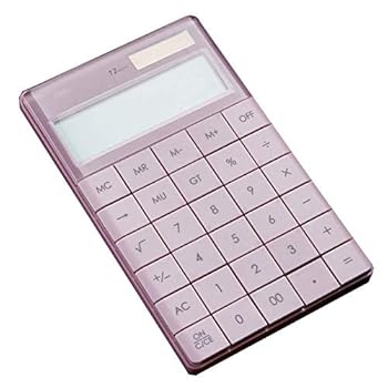 【中古】ホームオフィス用電卓薄型ソーラー電卓デスクトップ電卓LCDディスプレイビジネスミニ学生金融会計マルチカラー (Color : G)｜AJIMURA-SHOP