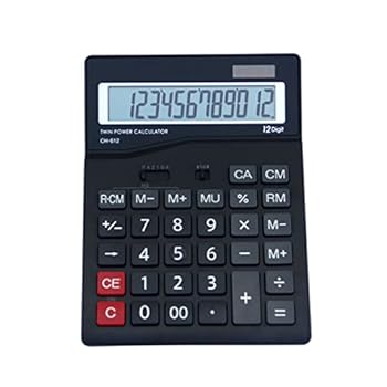【中古】学習机とっ始め計算器計算器12桁見せびらかす大型見せびらかす執務室ファイナンス計算器 (Color : A, Size : One Size)