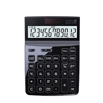 【中古】12桁計算器洋琴ペンキ塗りパネルオフィスファイナンスソーラーコンピュータファッショナブルラブリーオフィス文具設備 (色 : E, 大きさ