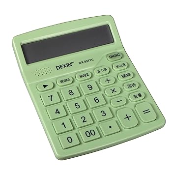【中古】PATIKIL おしゃべり電卓 標準機能 デスク電卓 12桁 大型LCDディスプレイ バッテリー電源 デスクトップ電卓 ホームオフィス用 ライトグリーン｜AJIMURA-SHOP