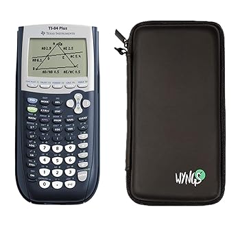 【中古】TI 84 Plus グラフ電卓 + WYNGS 保護ケース ブラック