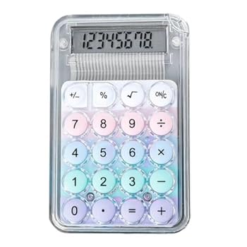 【中古】HANIIC-952 8 ビット電卓大型 LCD スクリーン大型円形ボタンポータブル学生試験勉強事務作業に適した
