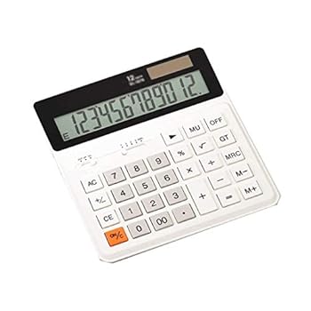【中古】HANIIC-952 12桁の標準機能電卓、バッテリーと太陽光のハイブリッドパワード角度調整可能なLCDディスプレイ、ホームのための偉大な、オフィスデ|AJIMURA-SHOP