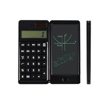【中古】FUZHCY(たけち) ソーラー電卓、ビジネスおよびオフィス用のポータブル折りたたみ式LCDライティングボード電卓｜AJIMURA-SHOP