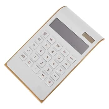 【中古】FUZHCY(たけち) デスクトップ電卓 オフィス電卓 デスクトップ ゴールド 基本デスクトップ用品 薄型 ビジネス ポータブル