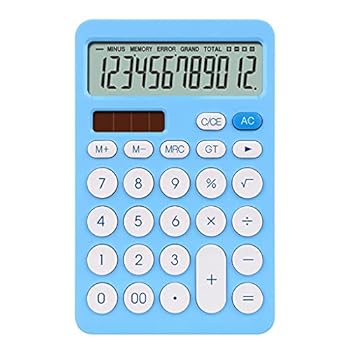 【中古】FUZHCY(たけち) 12桁のデスク電卓大ボタン金融事業会計工具白青いオレンジビッグボタンバッテリーと太陽光発電(A)｜AJIMURA-SHOP