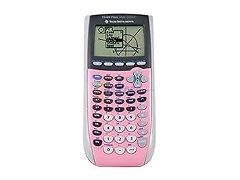【中古】Texas Instruments TI-84 Plus グラフ記録計算器 しろがね色～版 (サクラ色)(荷拵えが変わる切っ掛けあり)