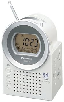 【中古】パナソニック FM(ワイド)/AM クロックラジオ 電波時計搭載 ホワイト RC-PC3-W