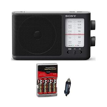 【中古】ソニー ICF506 アナログチューニング 携帯型 FM/AMラジオ受信機 申し受ける式ＮｉH蓄電池4本付き添い人 申し受ける器付き添い人