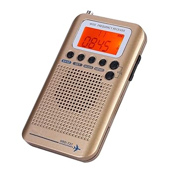 【中古】ciciglow 航空機用バンド ラジオレシーバー LCDディスプレイ 4つの検索モード 内蔵700mAhバッテリーストア 50局ラジオ局 VHFポータブルフルバン