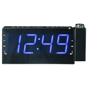 【中古】多機能デジタル投影警報LED表示USB充電ポートとFMラジオ、およびスヌーズモード、スリープモードラジオ、クロック20 * 3.3 *の9.5CM Sebktwo (Co