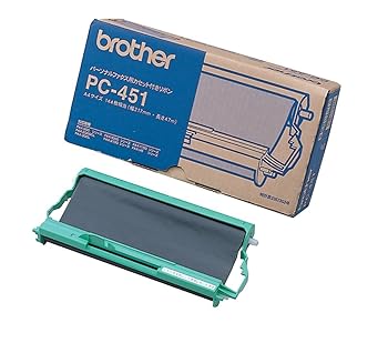 【中古】brother 普通紙ファクシミリ用カセット付きリボン PC-451 ファックス(FAX) インクリボン