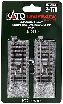 【中古】KATO HOゲージ 車止め線路 109mm 2本入 2-170 鉄道模型用品