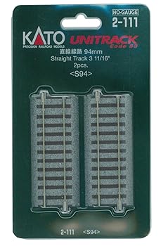 【中古】KATO HOゲージ 直線線路 94mm 2本入 2-111 鉄道模型用品
