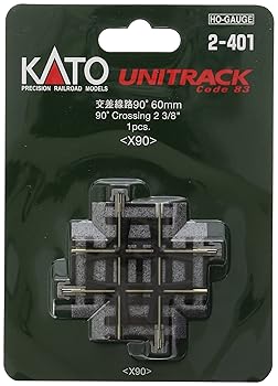 【中古】カトー(KATO) HOゲージ 交差線路 90° 1本入 2-401 鉄道模型用品
