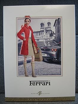 【中古】バービー フェラーリ バービー お人形さん H6466 (ゴールド付け紙)