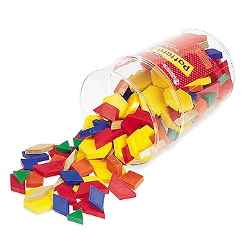 【中古】ラーニング リソーシーズ Plastic Pattern Blocks 図形ブロック プラスチック製 LER 0632