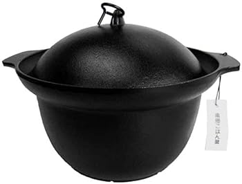 【中古】盛栄堂 南部ごはん釜 3合炊 底径:130mm・内寸 :175mm 深さ:80mm